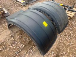 Minimizer Rear Axle Half Round Truck Fenders, (2) pcs