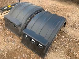 Minimizer Rear Axle Half Round Truck Fenders, (2) pcs