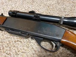 REMINGTON 30-06 SPRG, MODEL 740 WOODMASTER WITH WEAVER PIVOT MOUNT SCOPE, SLING,