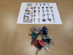 24 Piece Heavy Equipment Key Set