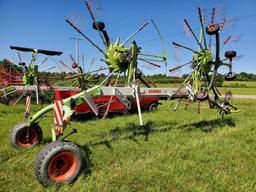 2013 Claas Liner 1750 Twin Rotor Hay Rake With 2 Point Hitch