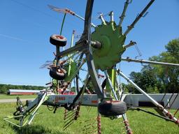2013 Claas Liner 1750 Twin Rotor Hay Rake With 2 Point Hitch