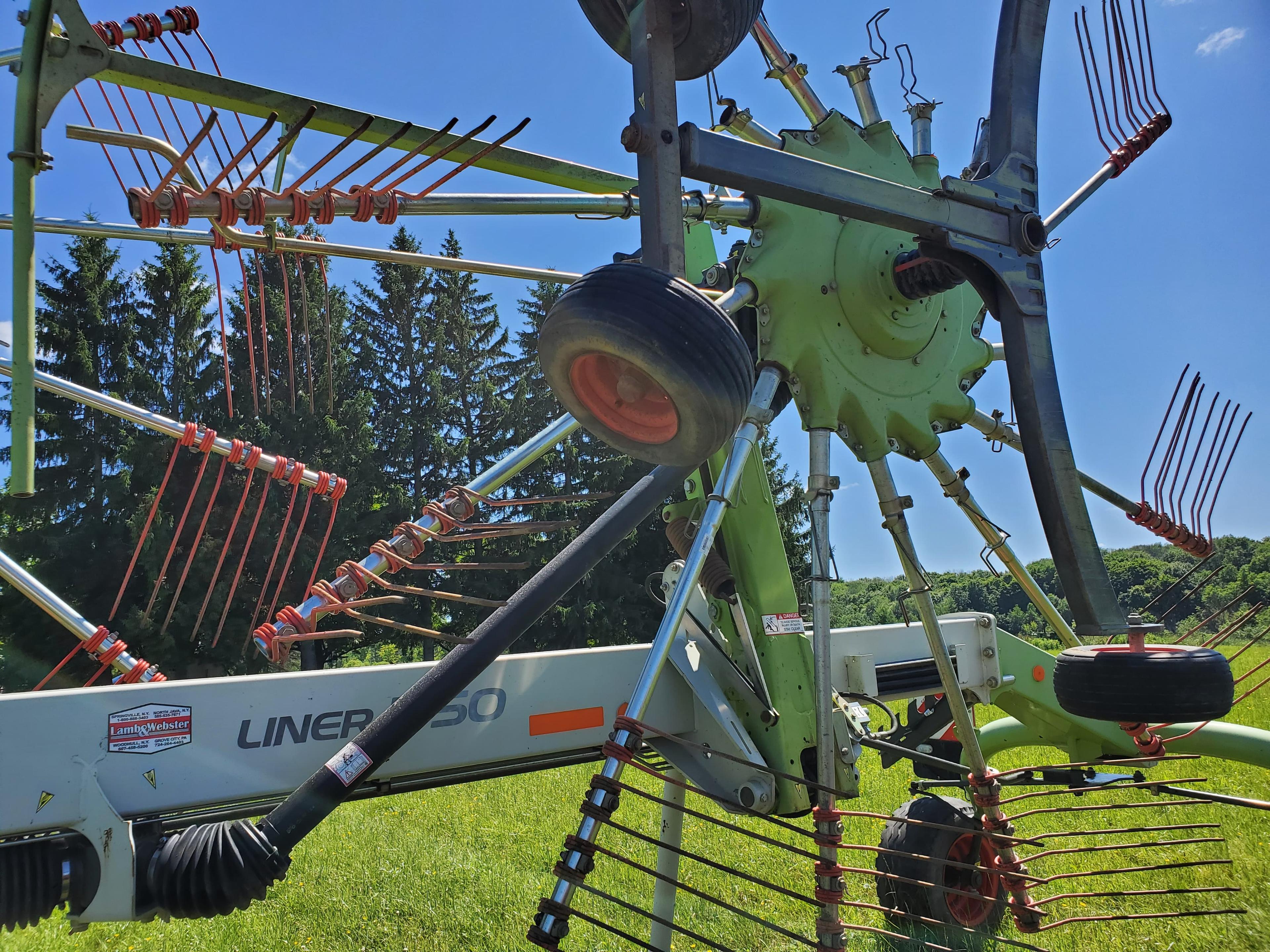 2013 Claas Liner 1750 Twin Rotor Hay Rake With 2 Point Hitch