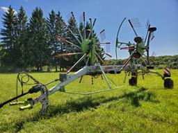 2013 Claas Liner 1750 Twin Rotor Hay Rake With 2 Point Hitch