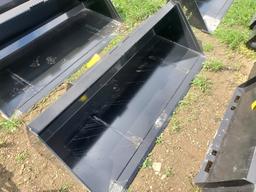 New 72" Universal Skid Steer Bucket