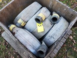 Qty. (5) Rolls 3" X 50' Firehose With  Threaded  Couplers