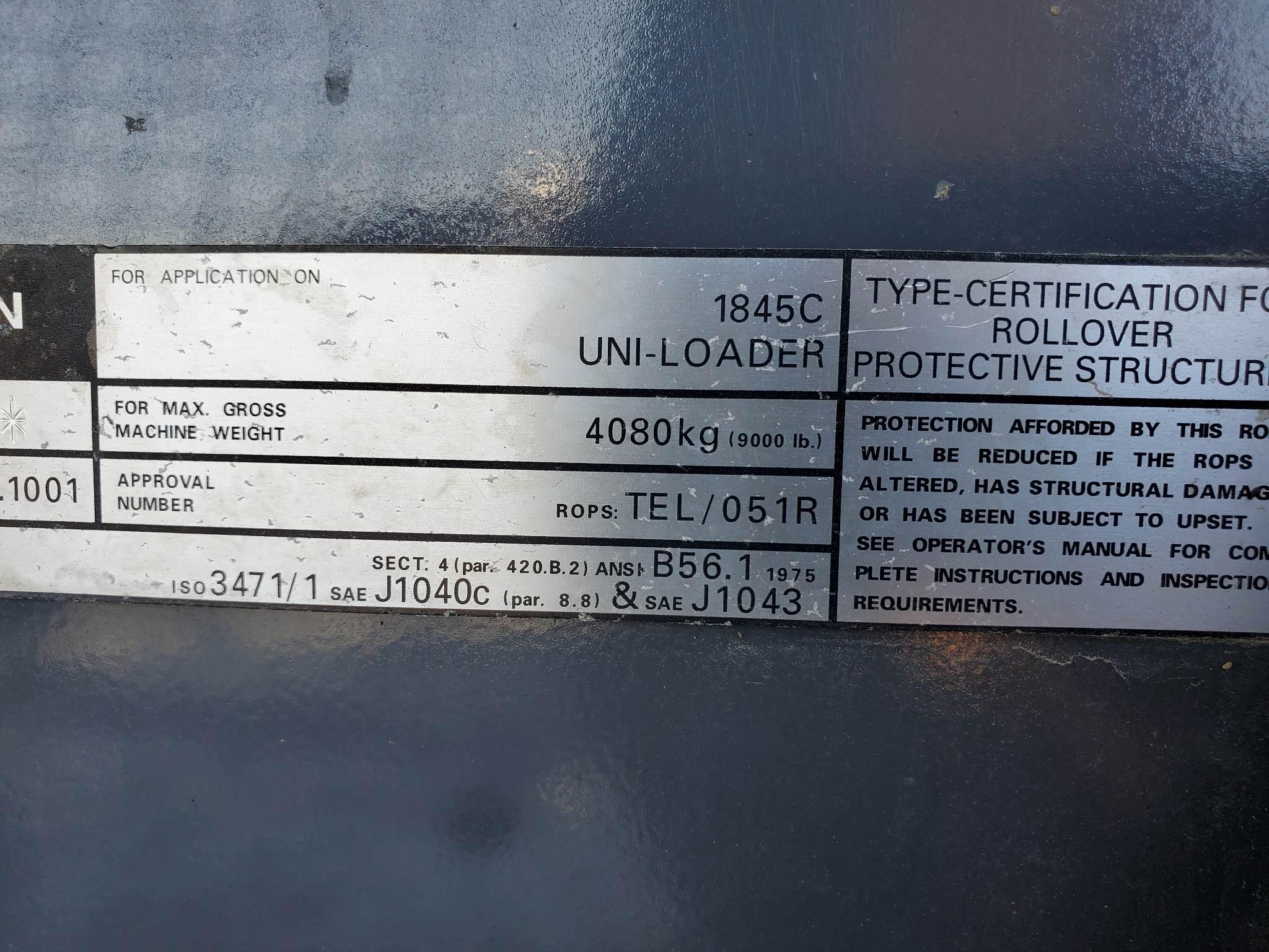 Case I845C Skid Steer Loader