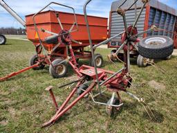 H&S  ST-520 4 Rotor Vertical Fold Hay Tedder