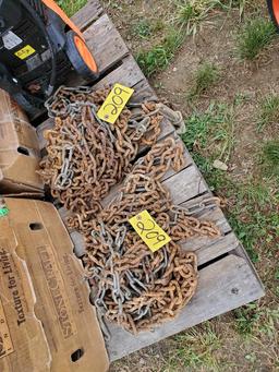 1 Pair Of Tire Chains For 14.9 X 28 Tires
