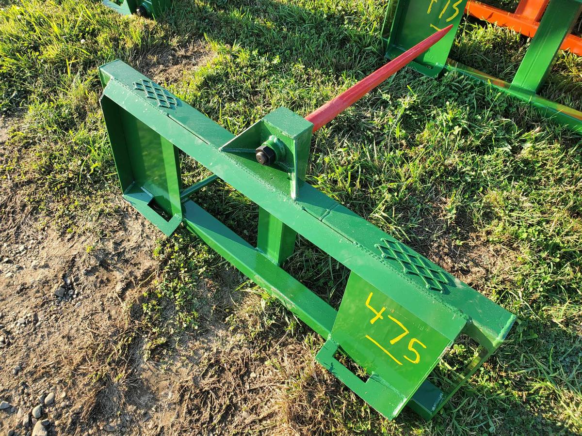 New Skid Steer Round Bale Spear With 34" Spear