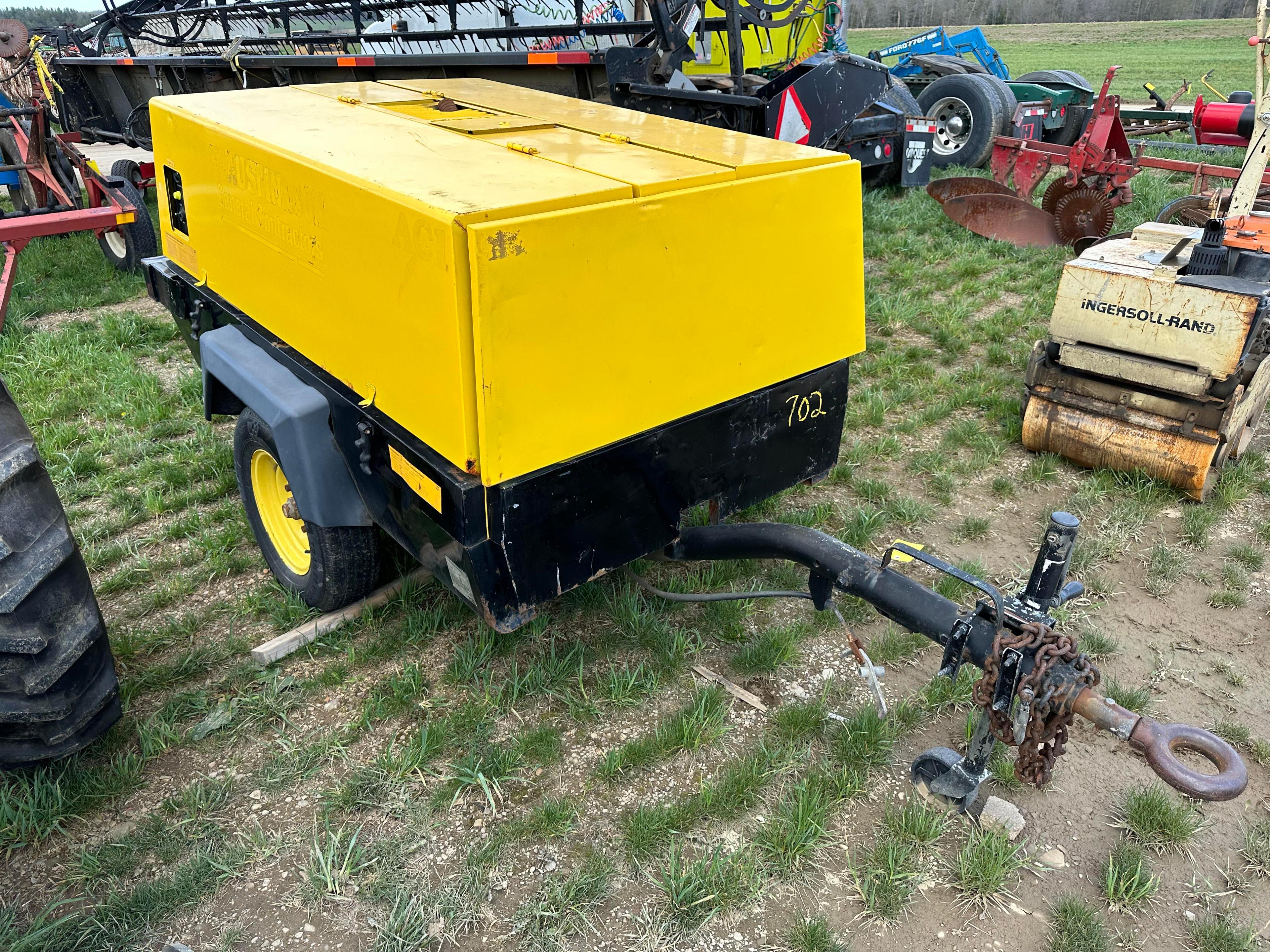 1991 Atlas Pintle Hitch Portable Air Compressor