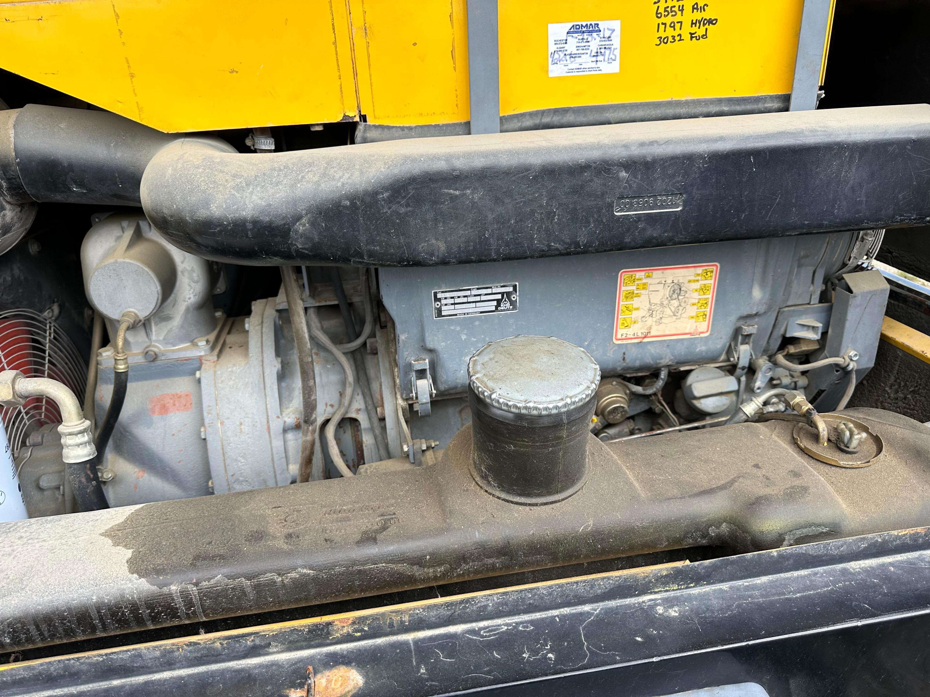 1991 Atlas Pintle Hitch Portable Air Compressor