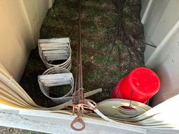 (7) Poly Calf Hutches With Buckets & Holders