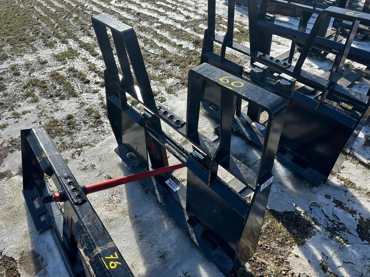 New Kivel 4200 Lb 48” Skid Steer Pallet Forks