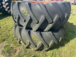 (2) 24.5 X 32 Tires With 10 Bolt Gleaner Wheels