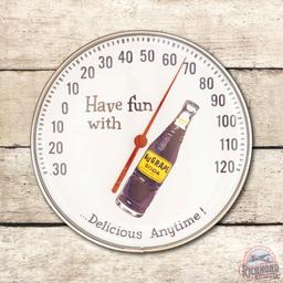NOS Have Fun With NuGrape Soda "Delicious Anytime" Thermometer & Original Box TAC 9.5