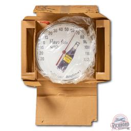 NOS Have Fun With NuGrape Soda "Delicious Anytime" Thermometer & Original Box TAC 9.5