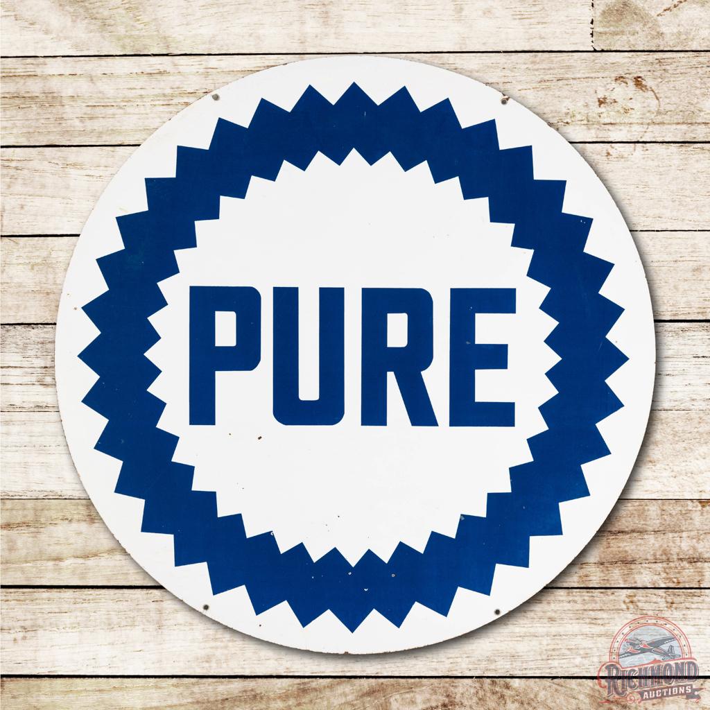42" Pure Sawtooth Double Sided Porcelain Sign