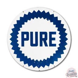 42" Pure Sawtooth Double Sided Porcelain Sign
