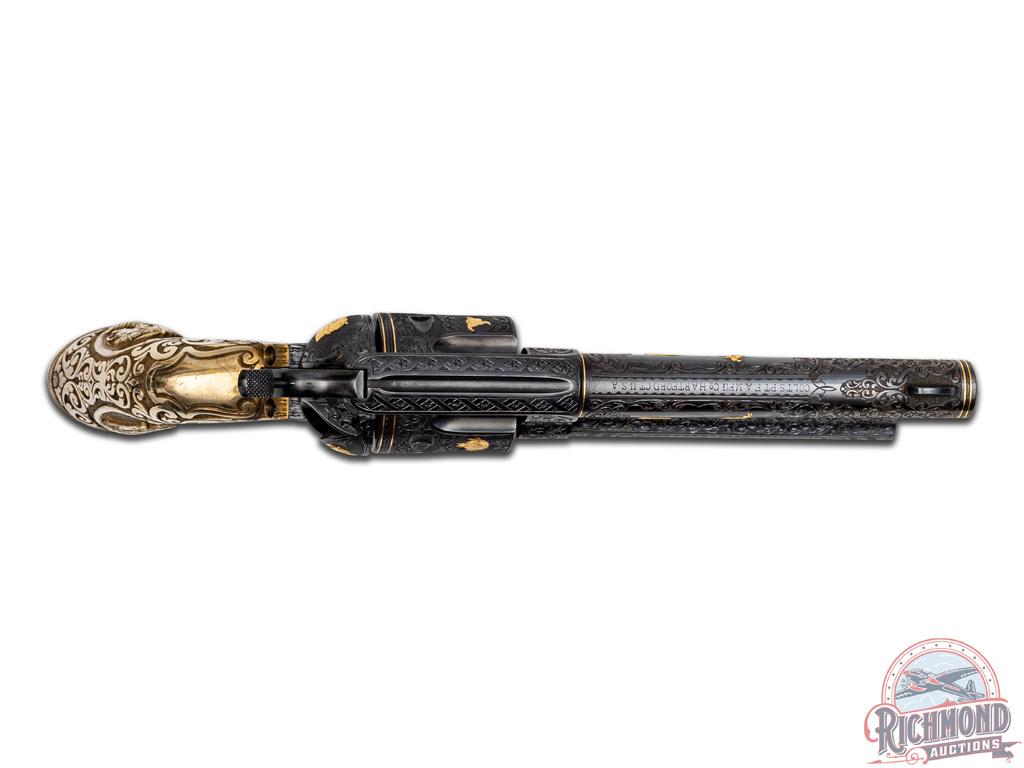 Engraved & Gold Inlaid 1st Gen Colt Single Action Army Revolver Frm. of the Robert M. Lee Collection