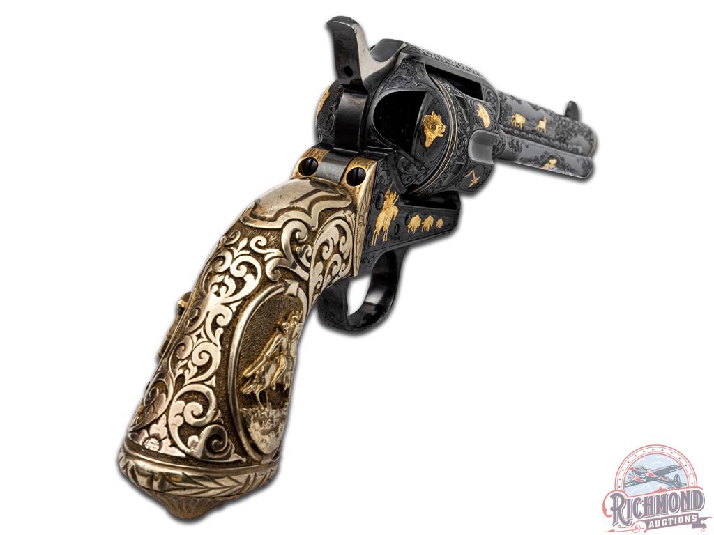 Engraved & Gold Inlaid 1st Gen Colt Single Action Army Revolver Frm. of the Robert M. Lee Collection