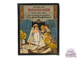 Winchester Fishing Tackle & Carving Set Cardstock Double Sided Sign