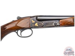 Superb Engraved 1937 Winchester Model 21 Skeet 20 Gauge Double Barrel Shotgun by Gino Cargnel