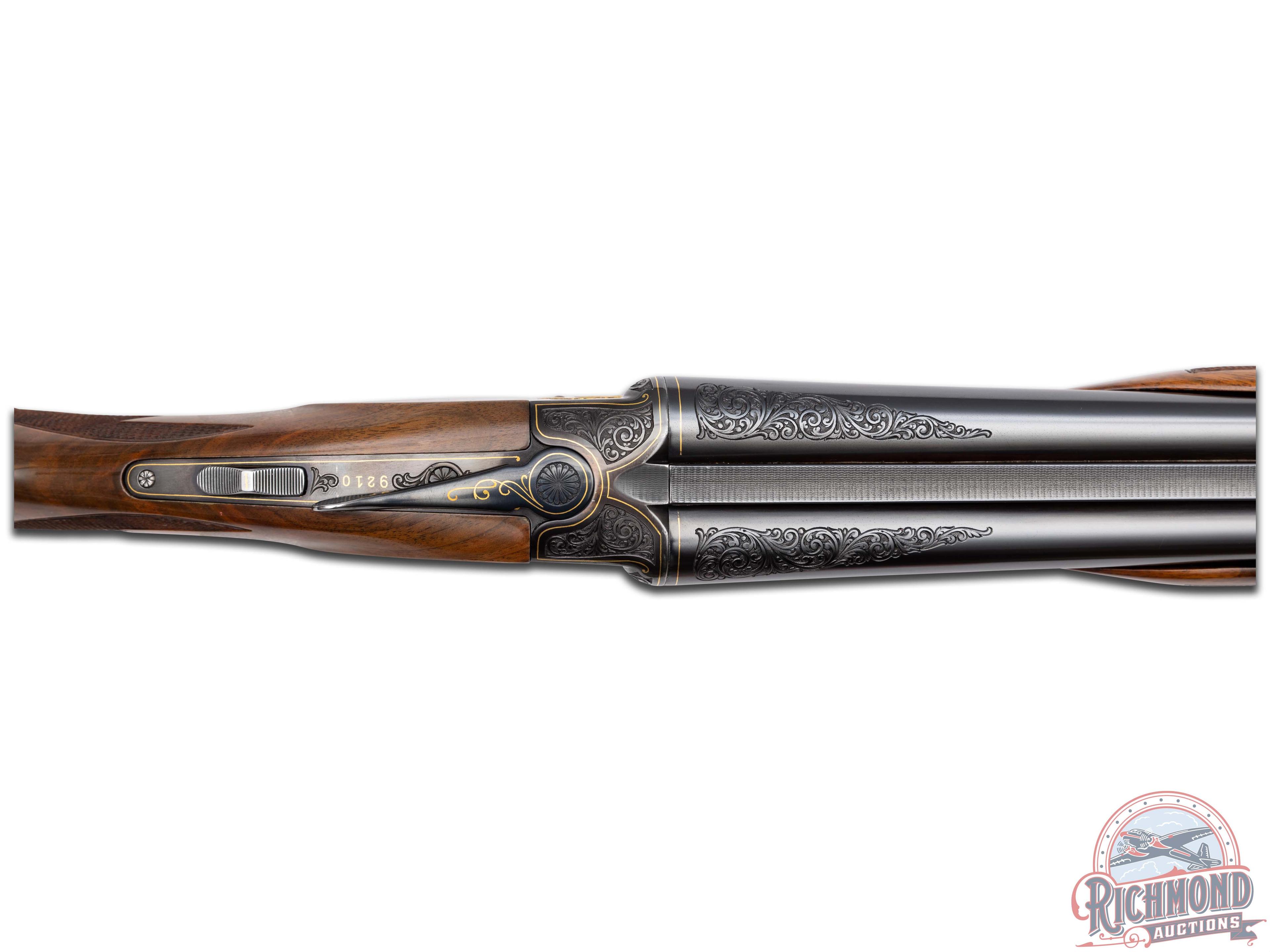Superb Engraved 1937 Winchester Model 21 Skeet 20 Gauge Double Barrel Shotgun by Gino Cargnel