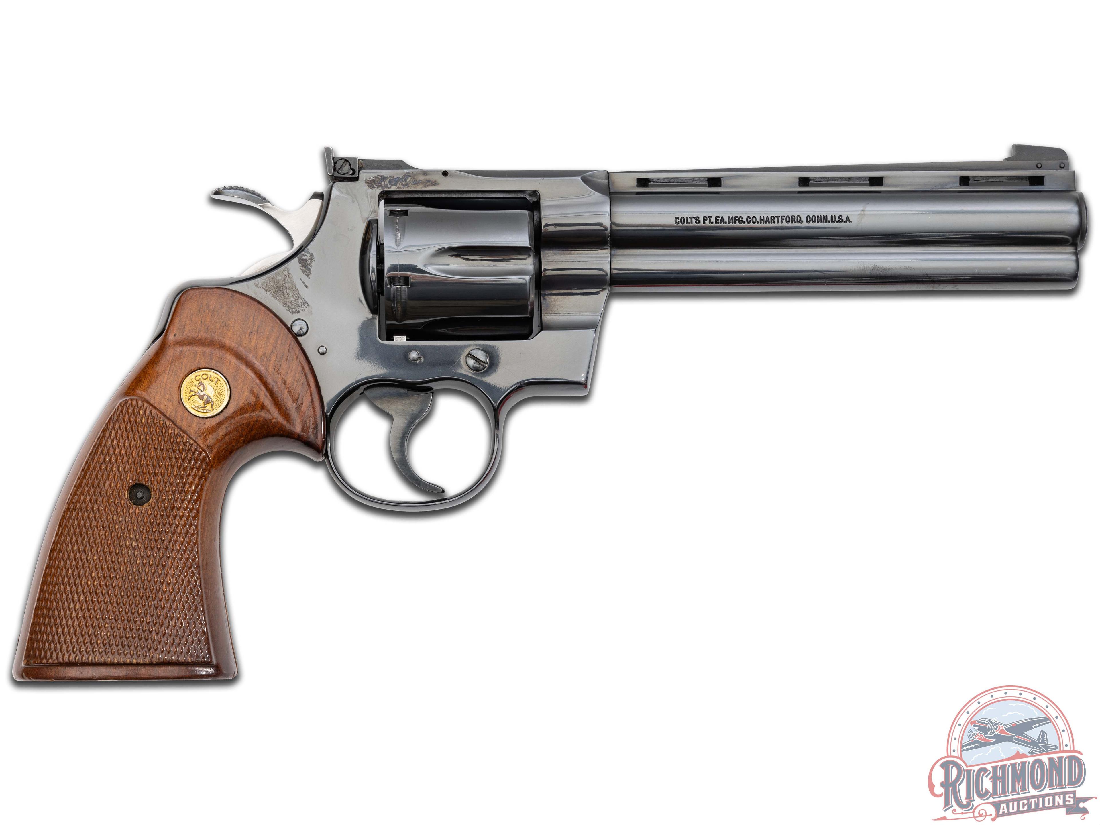 1978 Colt Python .357 Mag 6" Blued Double Action Revolver in Original Box