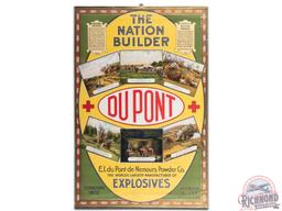 Scarce 1916 "The Nation Builder" DuPont Paper Explosives Poster Sign