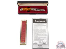 NIB Browning Limited Edition 1 of 5000 Gold Classic Auto-5 Folding Pocket Knife