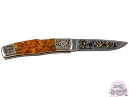 NIB Browning Limited Edition 1 of 5000 Gold Classic Auto-5 Folding Pocket Knife