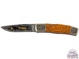 NIB Browning Limited Edition 1 of 5000 Gold Classic Auto-5 Folding Pocket Knife