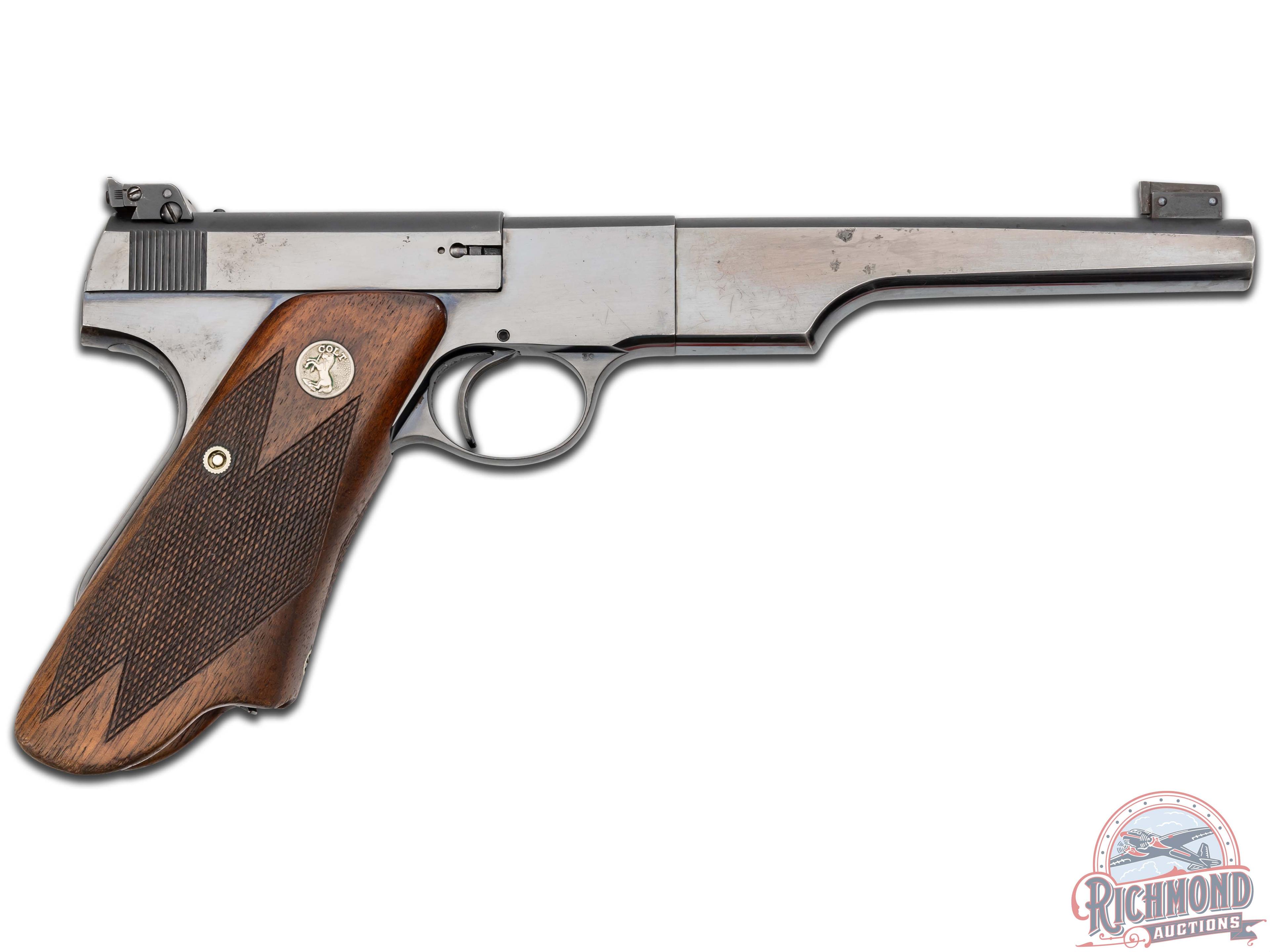 1939 Colt Woodsman Bullseye Match Target .22 LR Semi-Automatic Pistol with Elephant Ear Grips