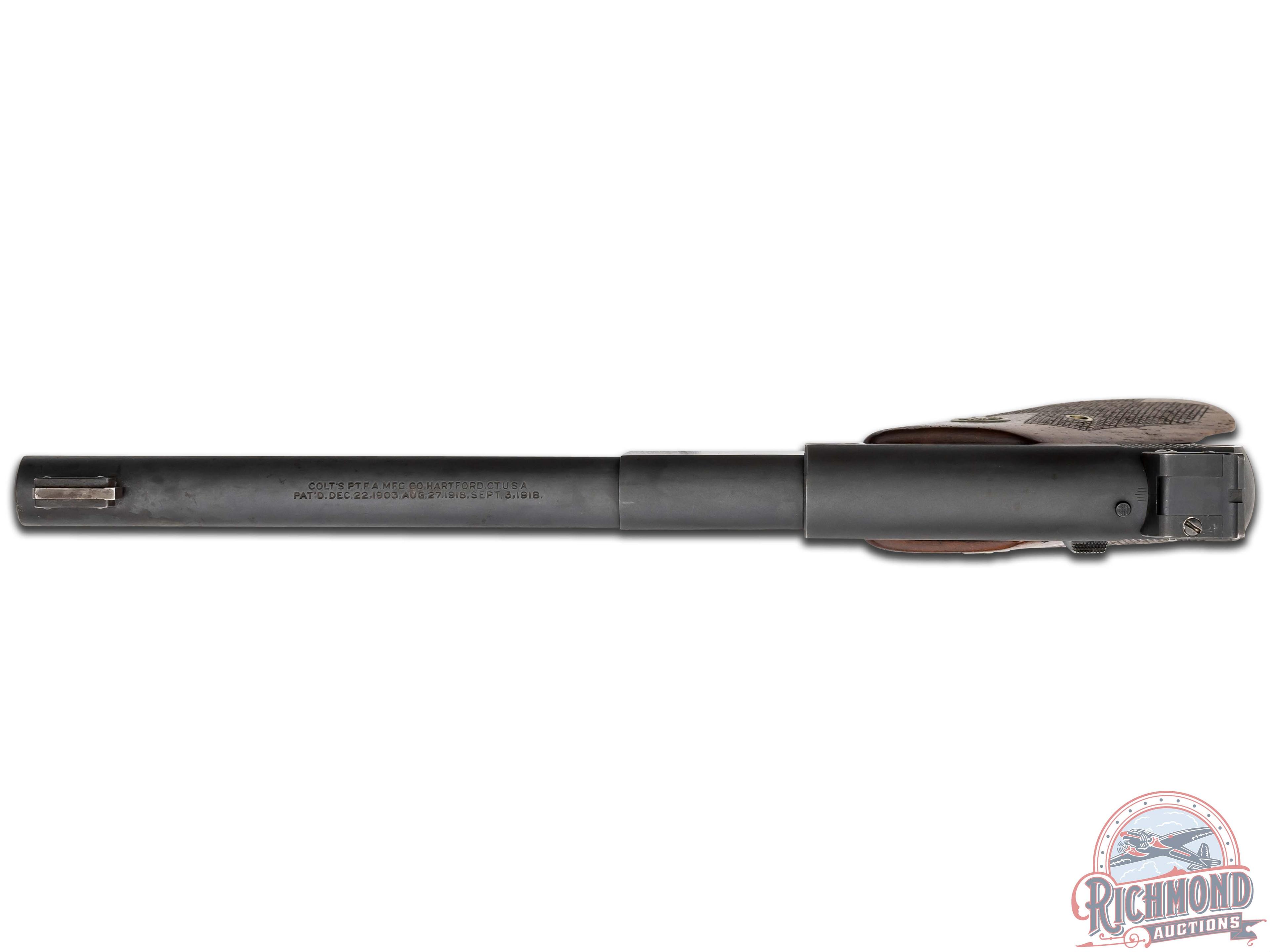 1939 Colt Woodsman Bullseye Match Target .22 LR Semi-Automatic Pistol with Elephant Ear Grips