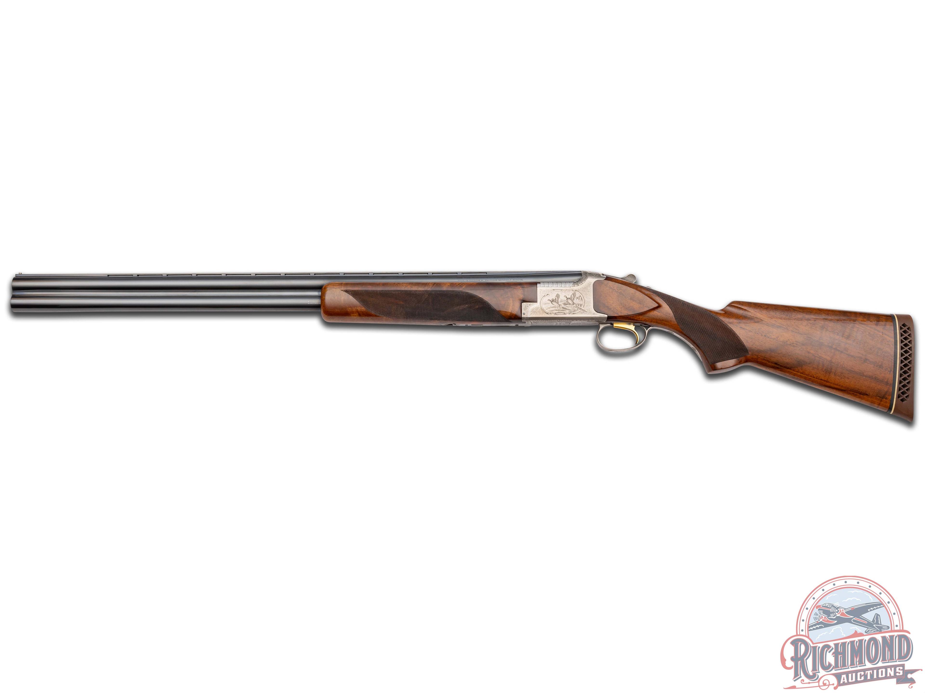 Factory Engraved Belgian Browning Superposed B-125 Grade C Over/Under Shotgun by Claude Baerten