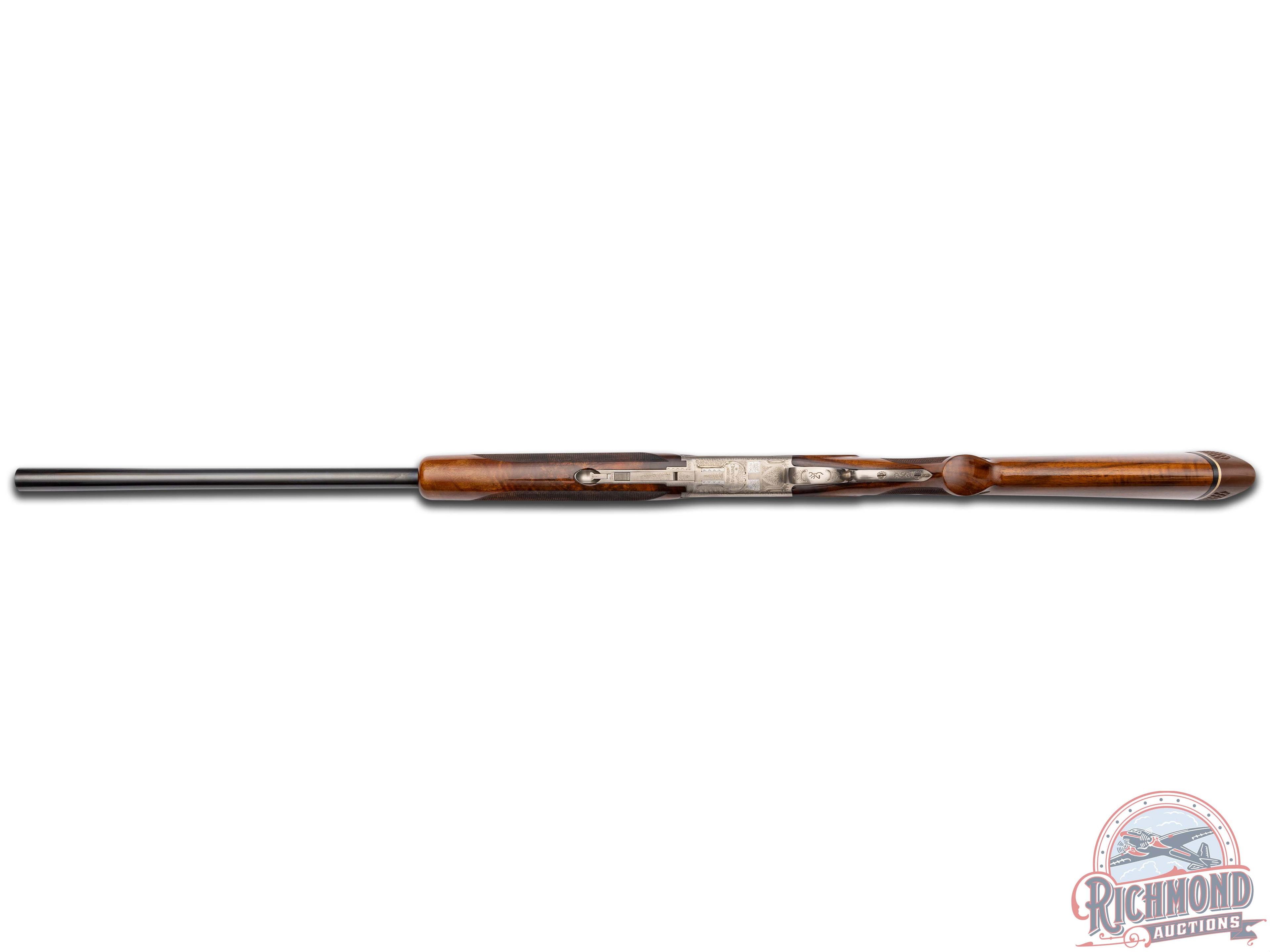 Factory Engraved Belgian Browning Superposed B-125 Grade C Over/Under Shotgun by Claude Baerten