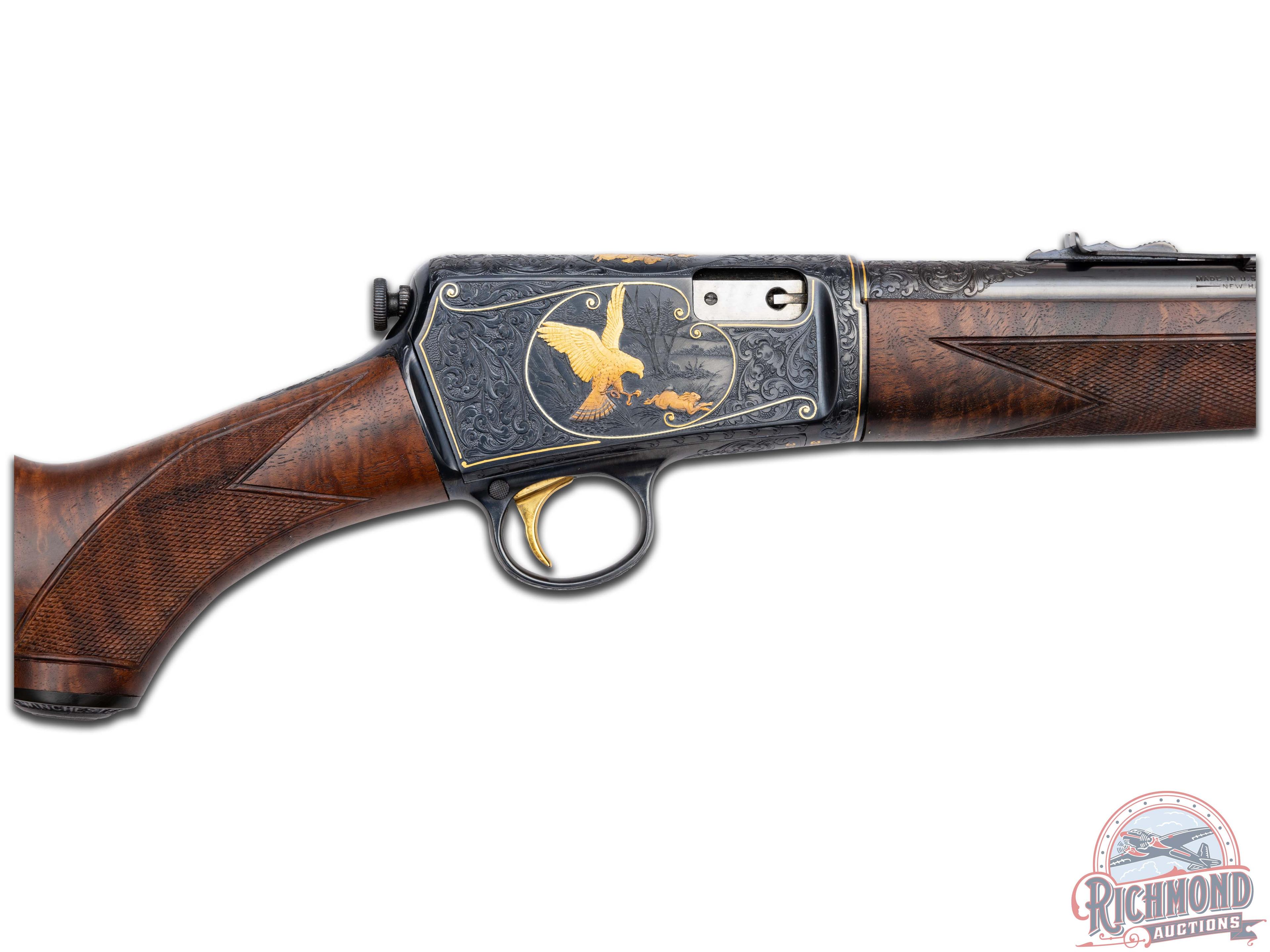 Exquisite Custom 1939 Winchester Model 63 .22 LR Semi Automatic Rifle by Angelo Bee