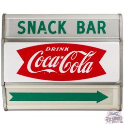 Drink Coca Cola Snack Bar DS Lighted Advertising Sign w/ Arrow