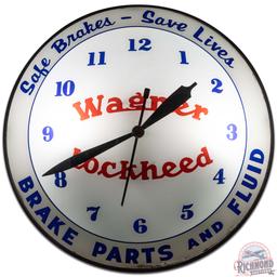 Wagner Lockheed Brakes 15" Double Bubble Advertising Clock