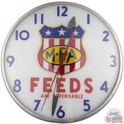 MFA Feeds NG CO 15" Advertising Clock w/ Logo