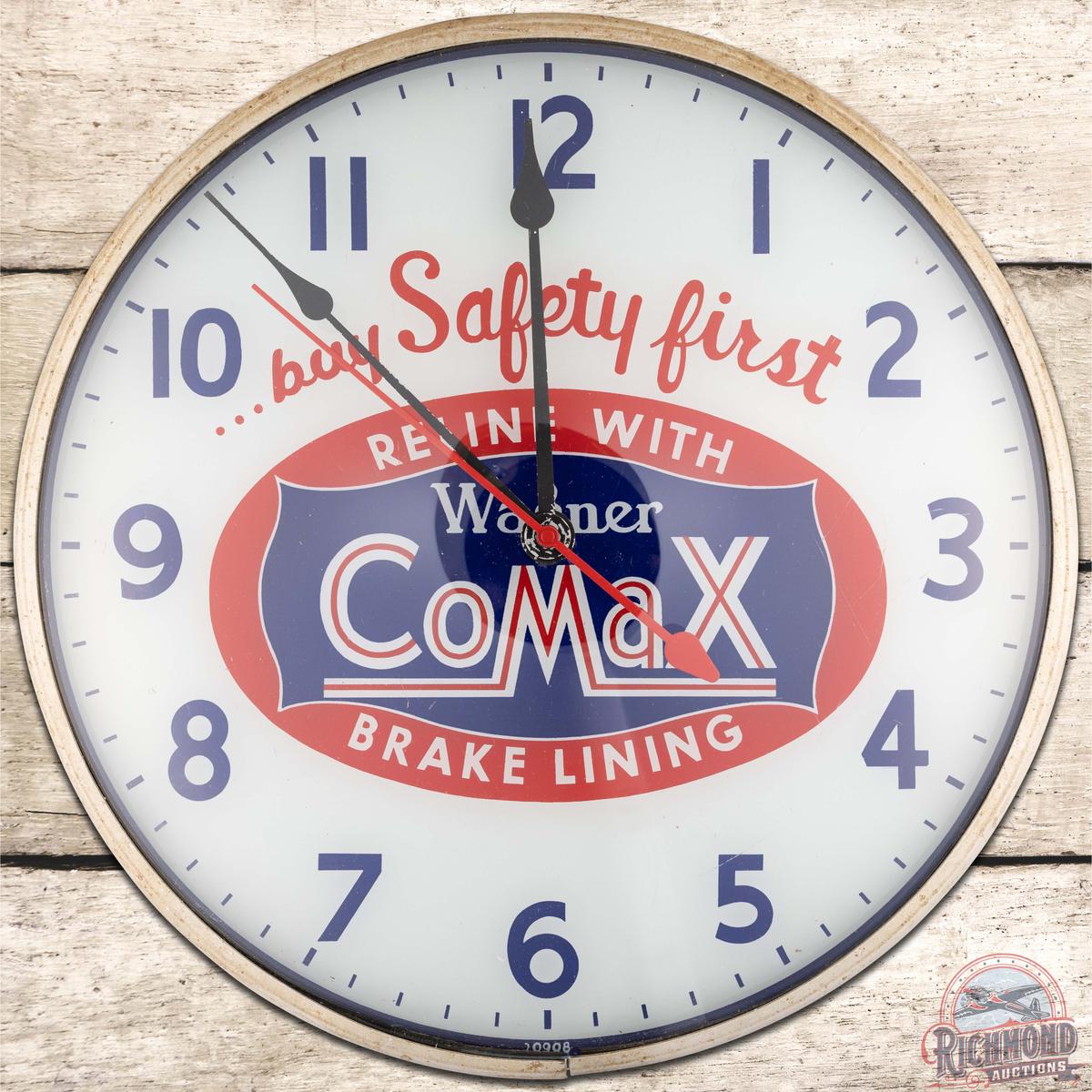 Wagner Comax Brake Lining 15" Advertising Clock