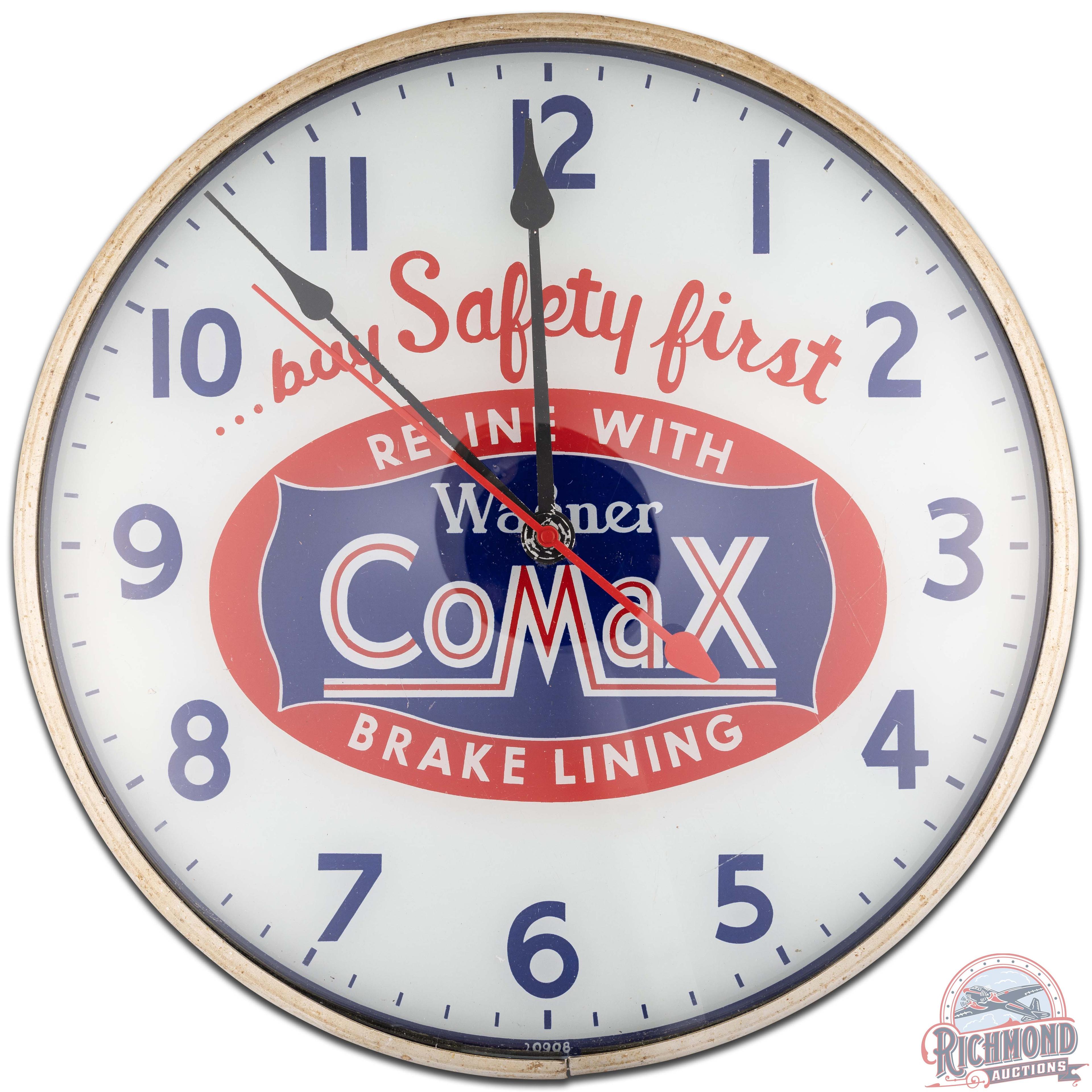 Wagner Comax Brake Lining 15" Advertising Clock