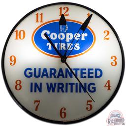 Cooper Tires "Guaranteed In Writing" 15" PAM Advertising Clock w/ Logo