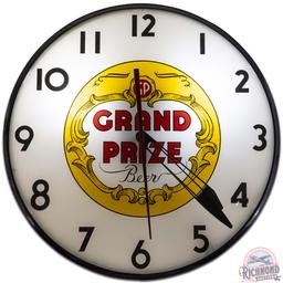 Grand Prize Beer 15" Telechron Advertising Clock w/ Logo