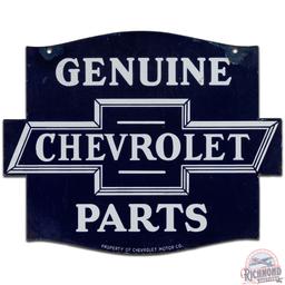 Chevrolet Genuine Parts Die Cut DS Porcelain Sign