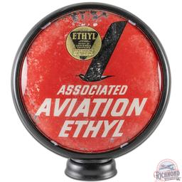 Associated Aviation Ethyl 15" Single Gas Pump Globe Lens w/ Metal Body