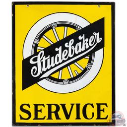 Studebaker Service DS Porcelain Sign w/ Wheel Logo