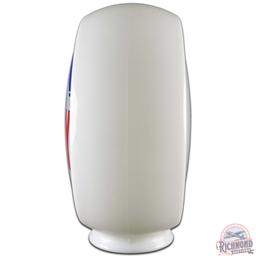 Hi-Way Gasoline 13.5" Single Lens w/ Wide Milk Glass Gas Pump Globe Body
