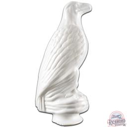 White Eagle Figural OPC Milk Glass Gas Pump Globe Body "Blunt Nose"